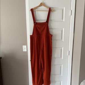 Source Unknown Rust Wide Leg Jumpsuit